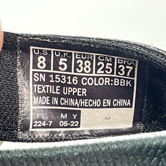 Skechers On The Go 600 Brilliancy Black Hook & Loop Sandals 15316 Women's Size 8 - Picture 9 of 10